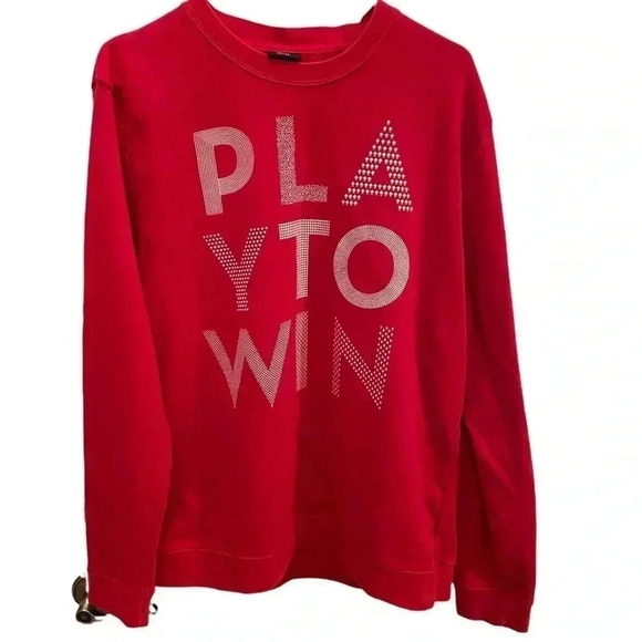 H&M Other - H&M "Play To Win" Red Adult Sweatshirt Sz XL